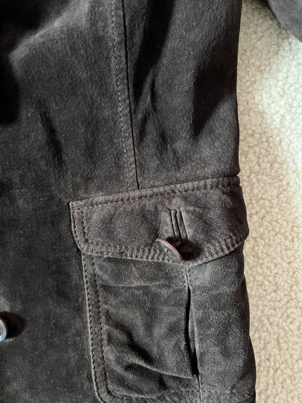 Eddie Bauer Women's Brown Suede Jacket Size Small - Picture 10 of 10